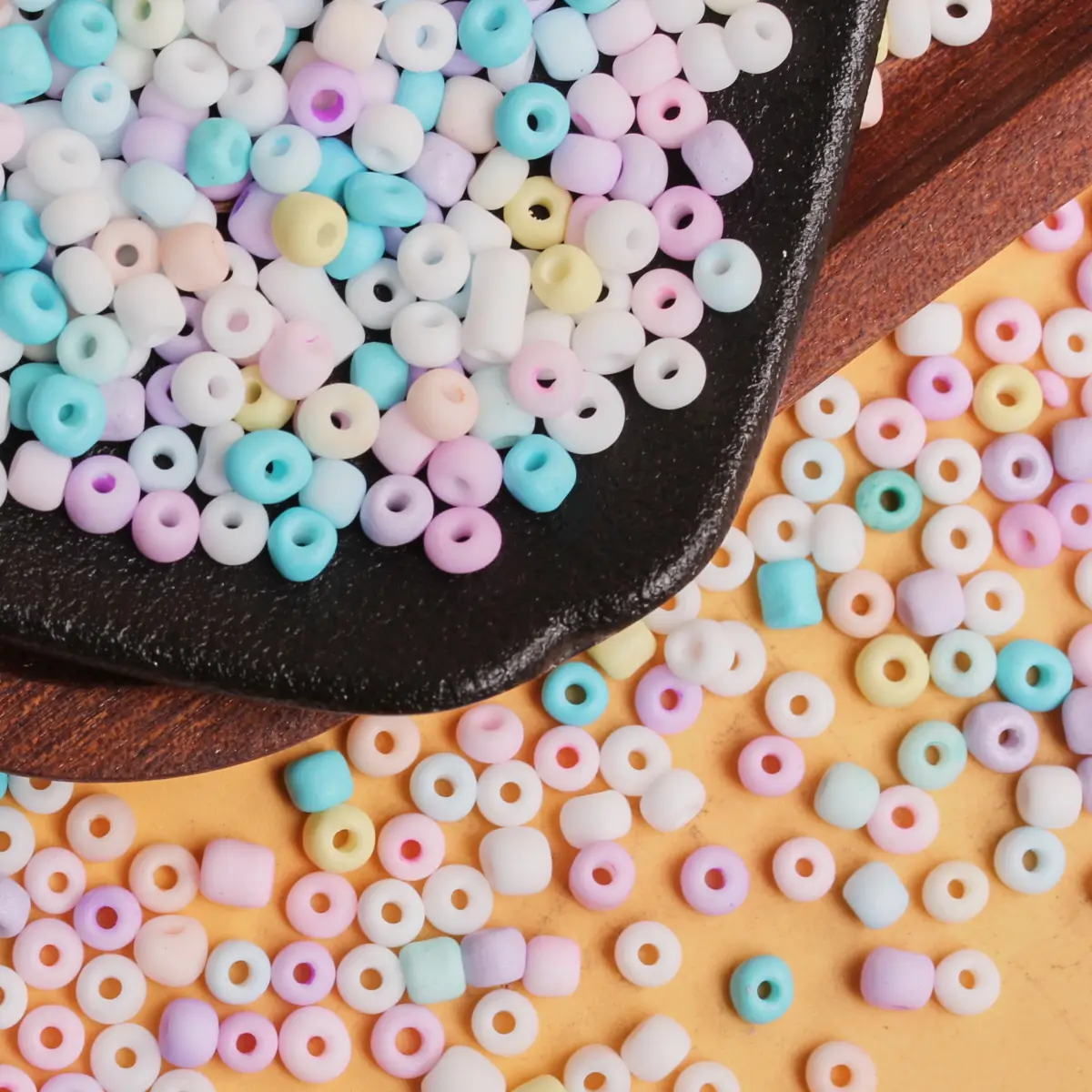 450g/pack 3mm/4mm Matte Cream Mini Rice Beads Handmade Accessories Jewelry DIY Earrings Bracelet Necklace Beaded Material