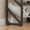 Simple Shoe Rack Hallway Shoe Rack Easy To Assemble Shoes Racks Trapezoidal Living Room Space Saving Shoes Shelf Room Balcony 5