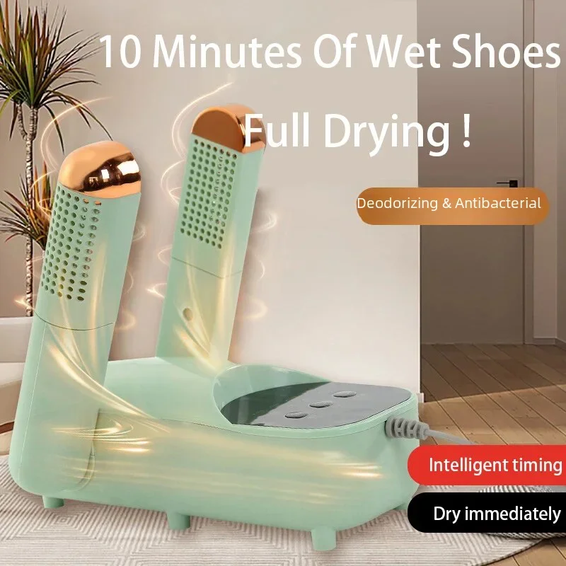 Electric Shoes Dryer Deodorizer with Heat Dehumidifier Device Foot Warmer Heater for Home Adjustable Portable Boots Dryer 3