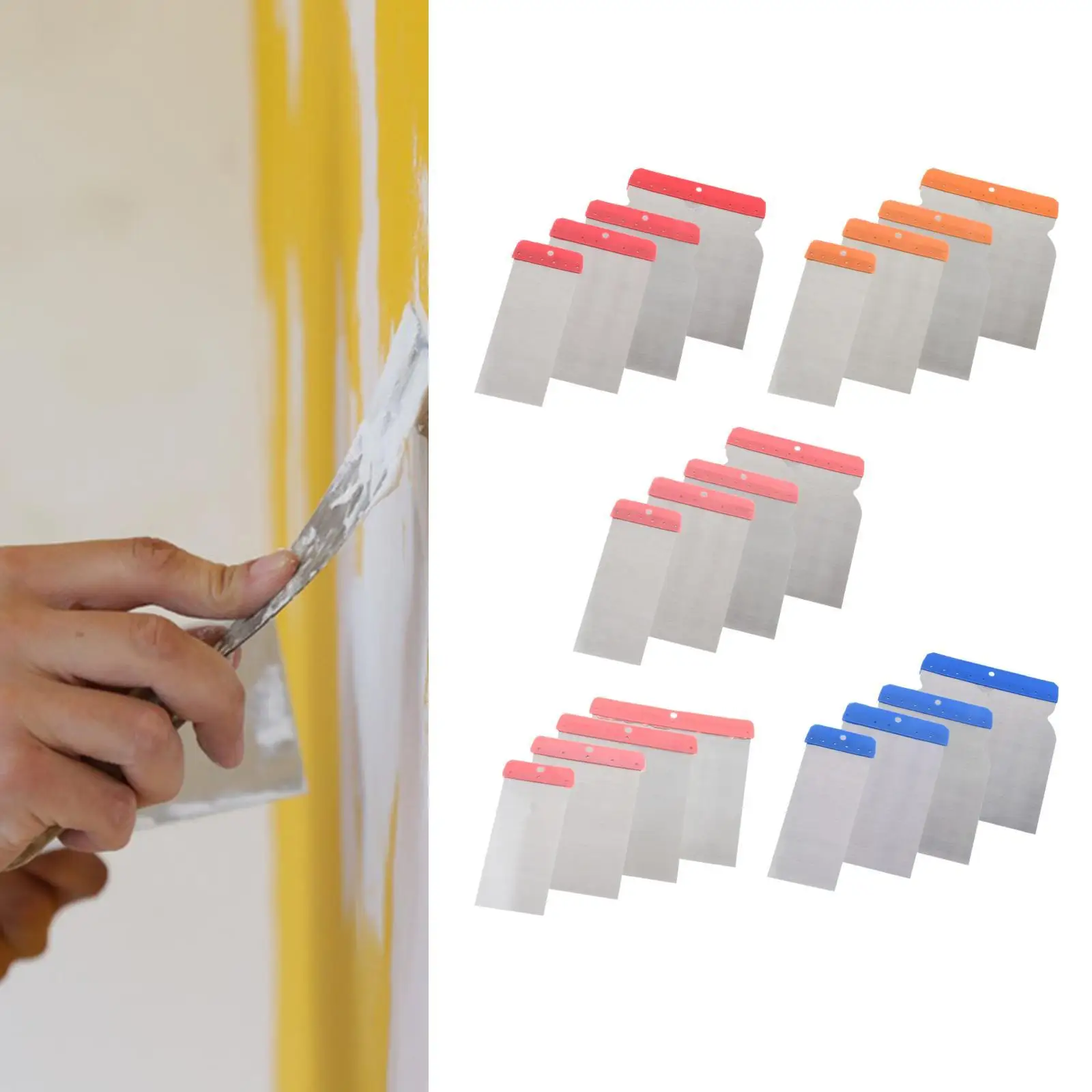 Putty Knife for Cars Wall Repair 4Pcs