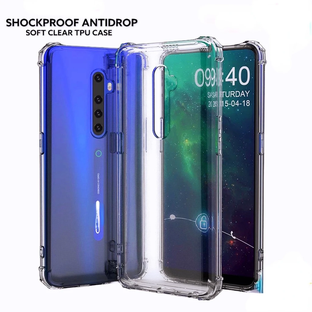 Custodia Per Oppo Reno Reno 10X Zoom Reno 2 2F Reno 3 3 Pro 4 4 Pro Reno 5 5F 5 Pro Custodia Morbida In Silicone Tpu Antiurto Con Airbag Trasparente