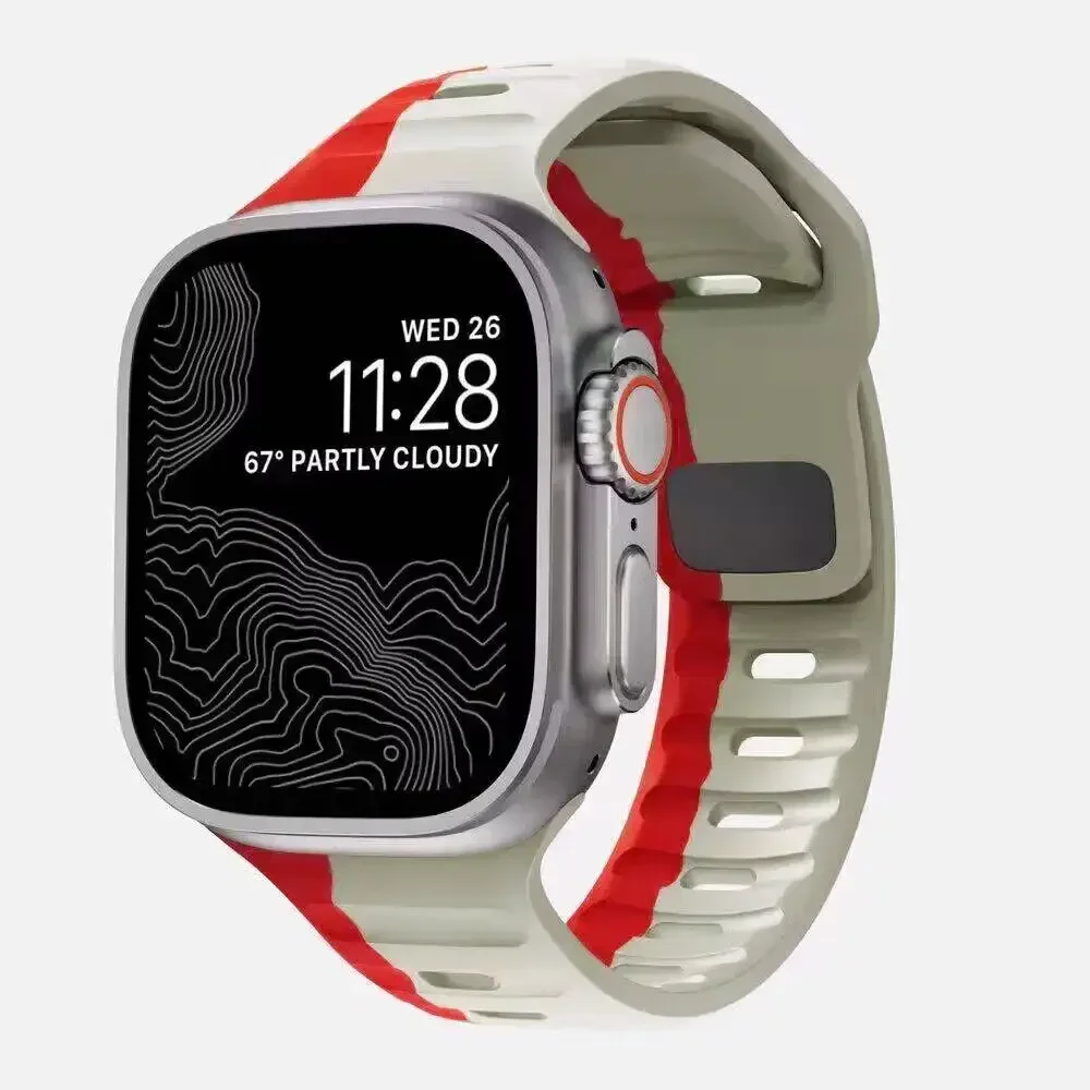 Enhanced Silicone Air Hole Sport Strap