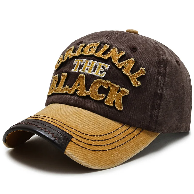 Retro Letter Embroidery Baseball Caps Spring Summer Men Women Cotton Adjustable Casual Hat Hip Hop Streetwear Sun Hats y2k hat 4