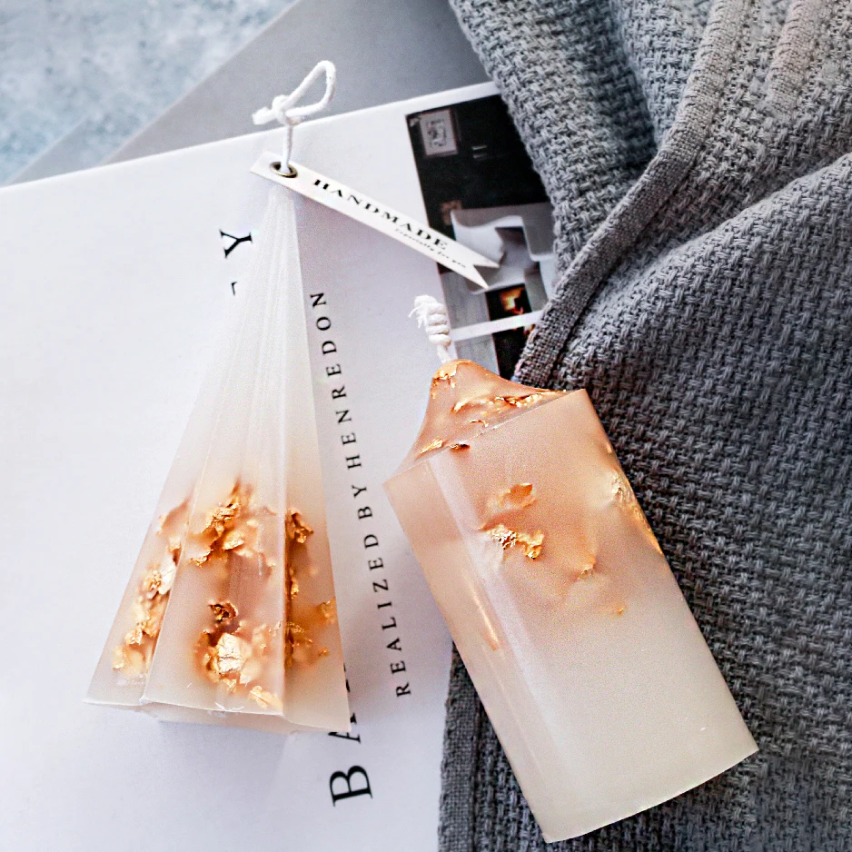 Candle Making Kit Candle Making Supplies Imitation Gold Silver Copper Foil Sequins Glitter Foil Paper Nail Art Candle Making Epoxy Resin Filling Decoration