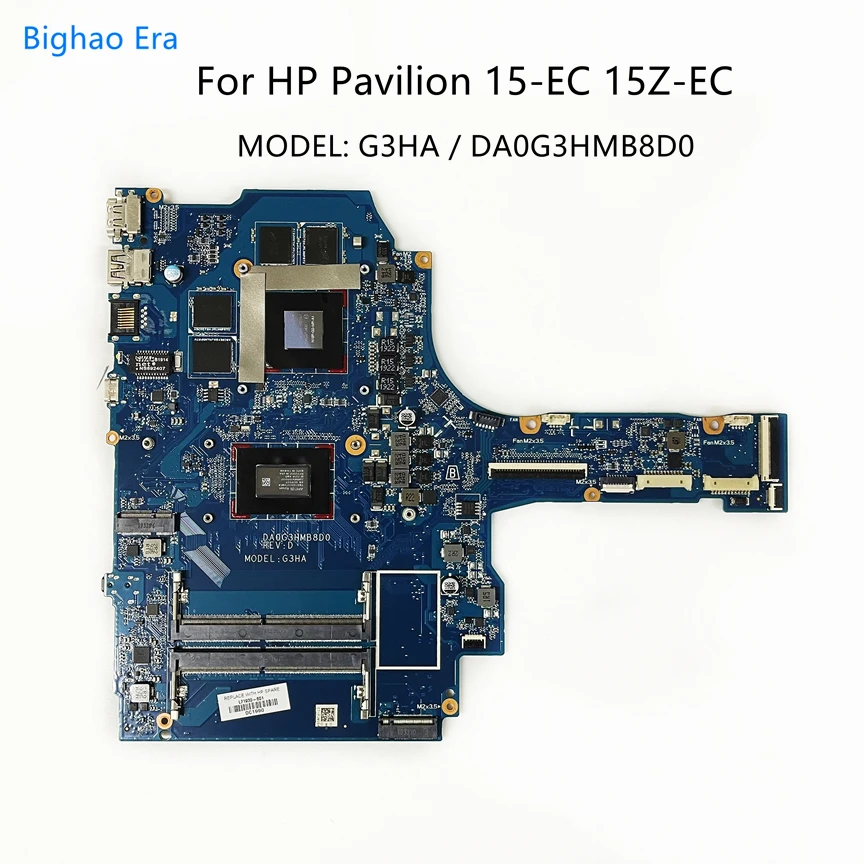 DA0G3HMB8D0ForHPPavilion15ECLaptopMotherboardWithAMDRyzenR5