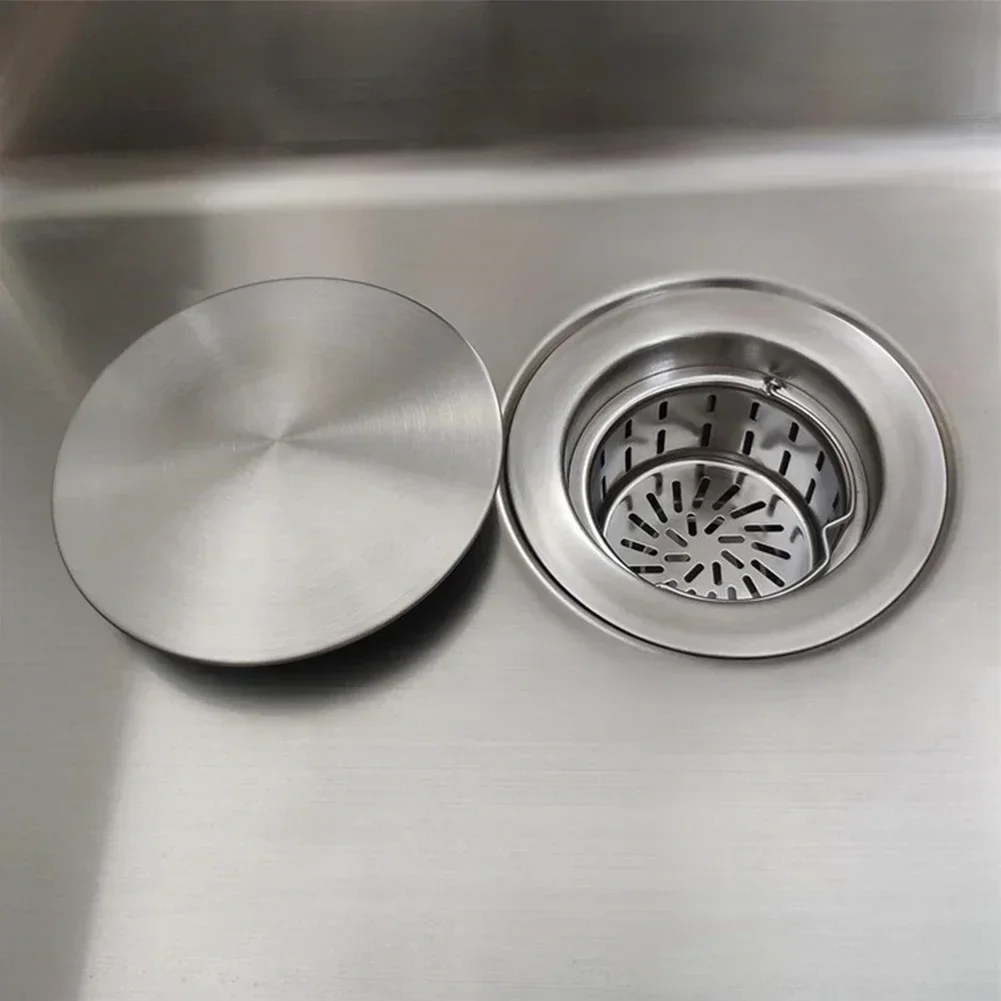 185MM Sink Drain Cover Basin Drain Stopper Sewer SUS304 Stainless Steel Jumbo Waste Lid Sink Bowl Home Improvement Accessories shower drain cover overflow drain cover sink strainer sink filter sink overflow cover shower drain filter kitchen sink strainer floor drain filter