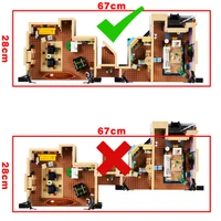 Acrylic Display Box for Lego 10292 The Friends Apartments Dustproof Clear Display Case Model storage box (Lego Set not Included） 2