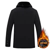 Men Parker Thick Warm Streetcoat Cotton Coat Jacket Winter Coat Fashion Fur Collar Solid Color Men Zipper Winter Coat Men's New 3