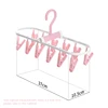 2024 New Collapsible Clothes Drying Rack Travel Shirt Socks Hangers with Clips Foldable Pants Clothes Hangers Closet Organizer 5