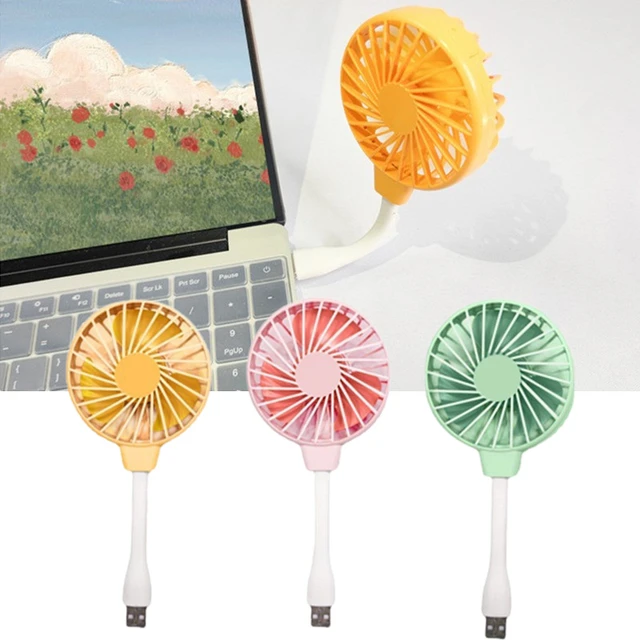 3 Speed Mini Fan Rechargeable Hand-Held Desk Fan USB Cooling Summer Candy C  ）