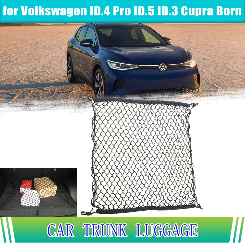 Bagagliaio Per Volkswagen Vw Id.4 Pro Id.5 Id.3 Cupra Born Storage Cargo Organizer Portaoggetti In Rete Elastica Accessori Tascabili