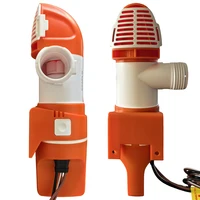 ปั๊มน้ำอเนกประสงค์สำหรับเรือยอชท์ แบบแคบ แนวนอน ปั๊มน้ำท้องเรืออัตโนมัติ ปั๊มน้ำ ระบายน้ำด้วยเซ็นเซอร์ ใช้ไฟ DC 12V/24V 4