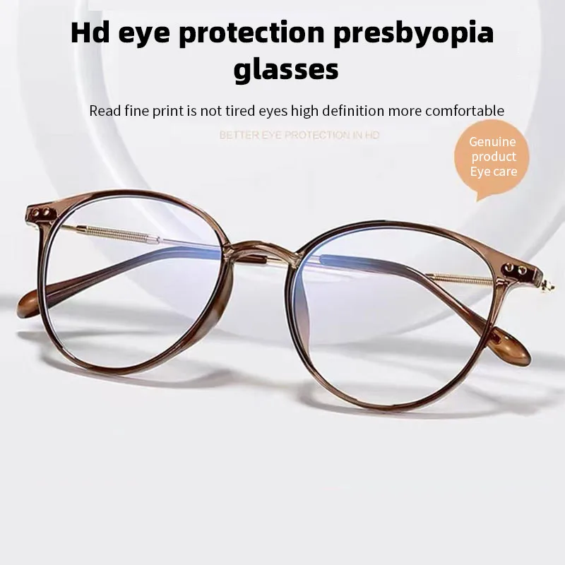 Gafas de lectura multifocales para hombre y mujer, lentes bifocales de alta  definición, con bloqueo de luz azul Retro - AliExpress