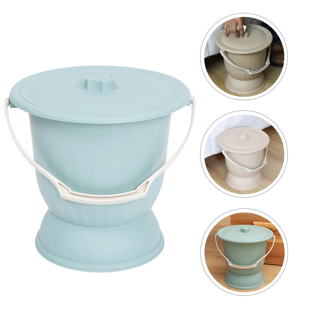 

Portable Toilet Bedpan Bedroom Urinal Plastic Spittoon Pee Pot Bucket Bedside Night Urinal Adult Patient Elderly Women