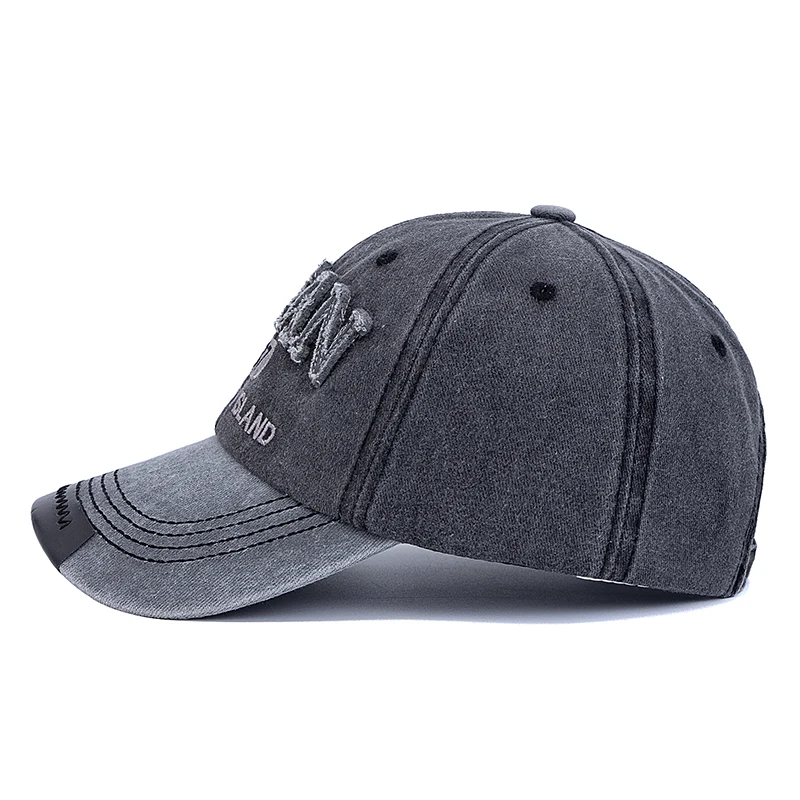 New Style Unisex Baseball Cap OCEAN 1387 Letter Embroidery Dad Hat Women Men Outdoor Washed Cotton Cap