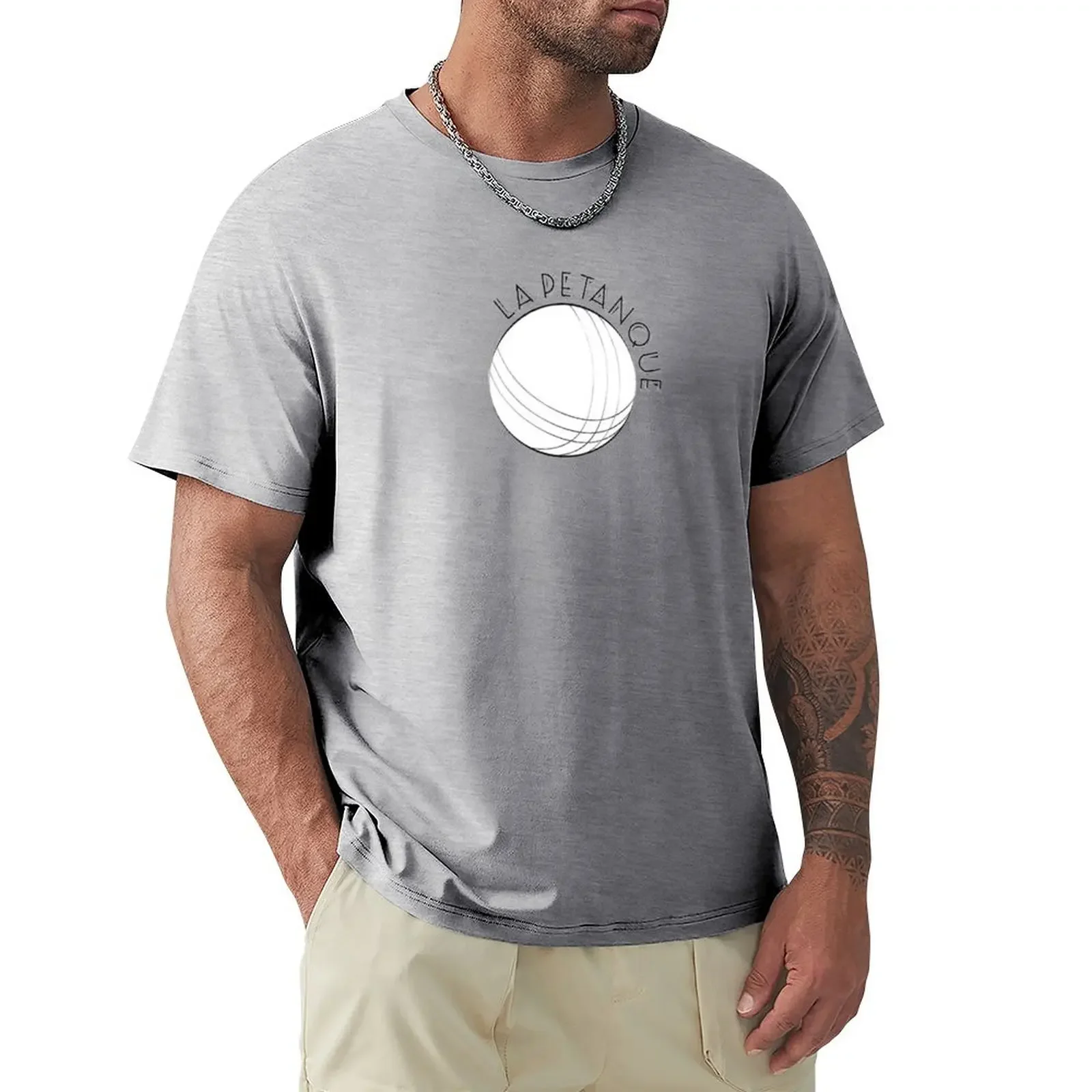 La Petanque-La Boule De Petanque T-Shirt Cute Tops Graphics Summer Tops Magliette Nere Per Uomo