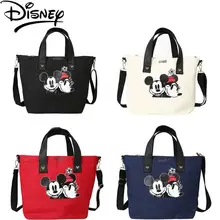 

Disney Mickey Minnie Canvas Bag Women's Shoulder Bag Student School Bag Messenger Handbag