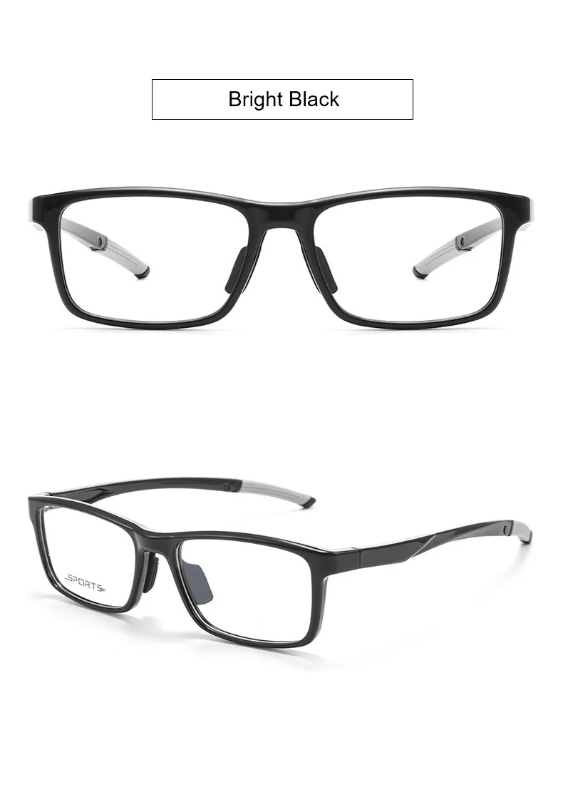 Leichte, flexible Sportbrillenfassung, rutschfeste Gummibügel, optische Brille für Herren, Outdoor-Sport, Lese- und Myopie-Brille – Detail 11