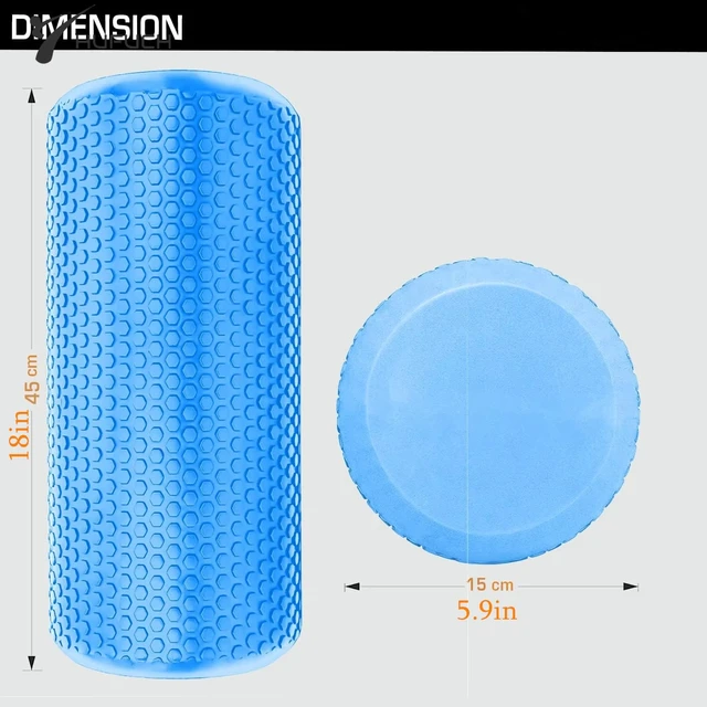Pilates Foam Roller 45cm Point EVA Massage Roller Foam Roller Muscle Recovery Roller Deep Tissue Massage Therapy Crossfit 3