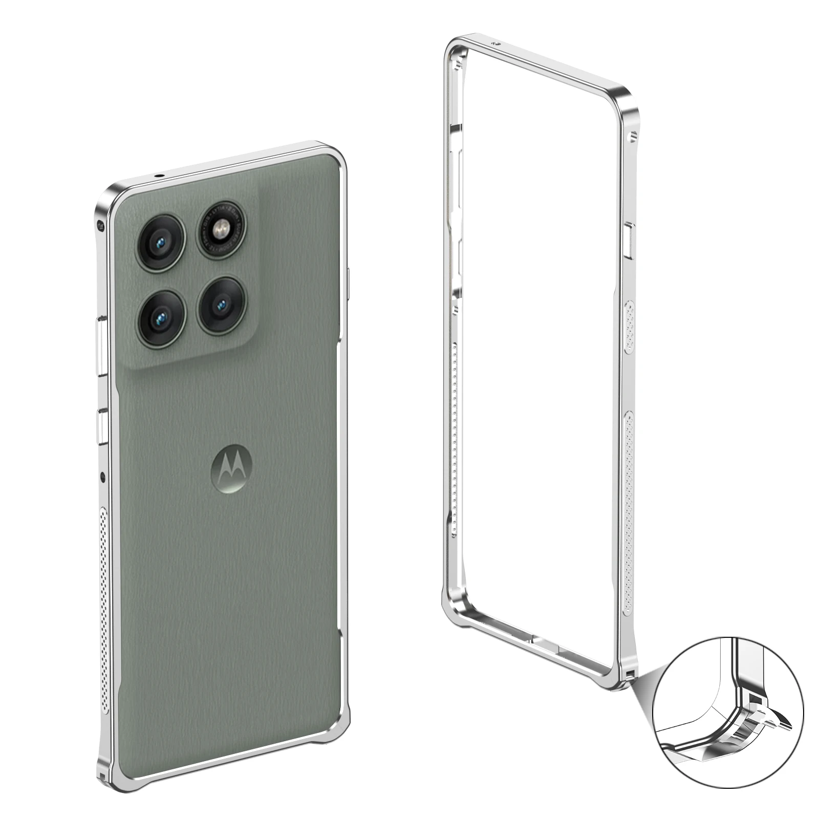 Ultra-Thin Metal Frame Case with Heat Dissipation and Seahorse Buckle Design