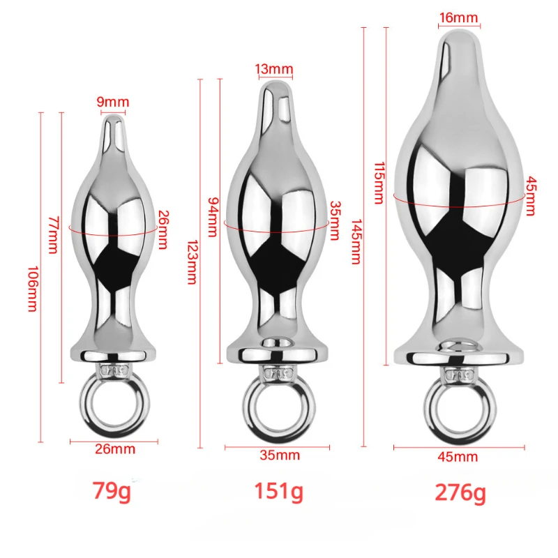 Butt Plug In Metallo Unisex Ano Giocattoli Del Sesso Per Le Donne Allenatore Anale Dilatatore Dildo Prosate Massaggiatore Speculum Gay G Spot Stimolat