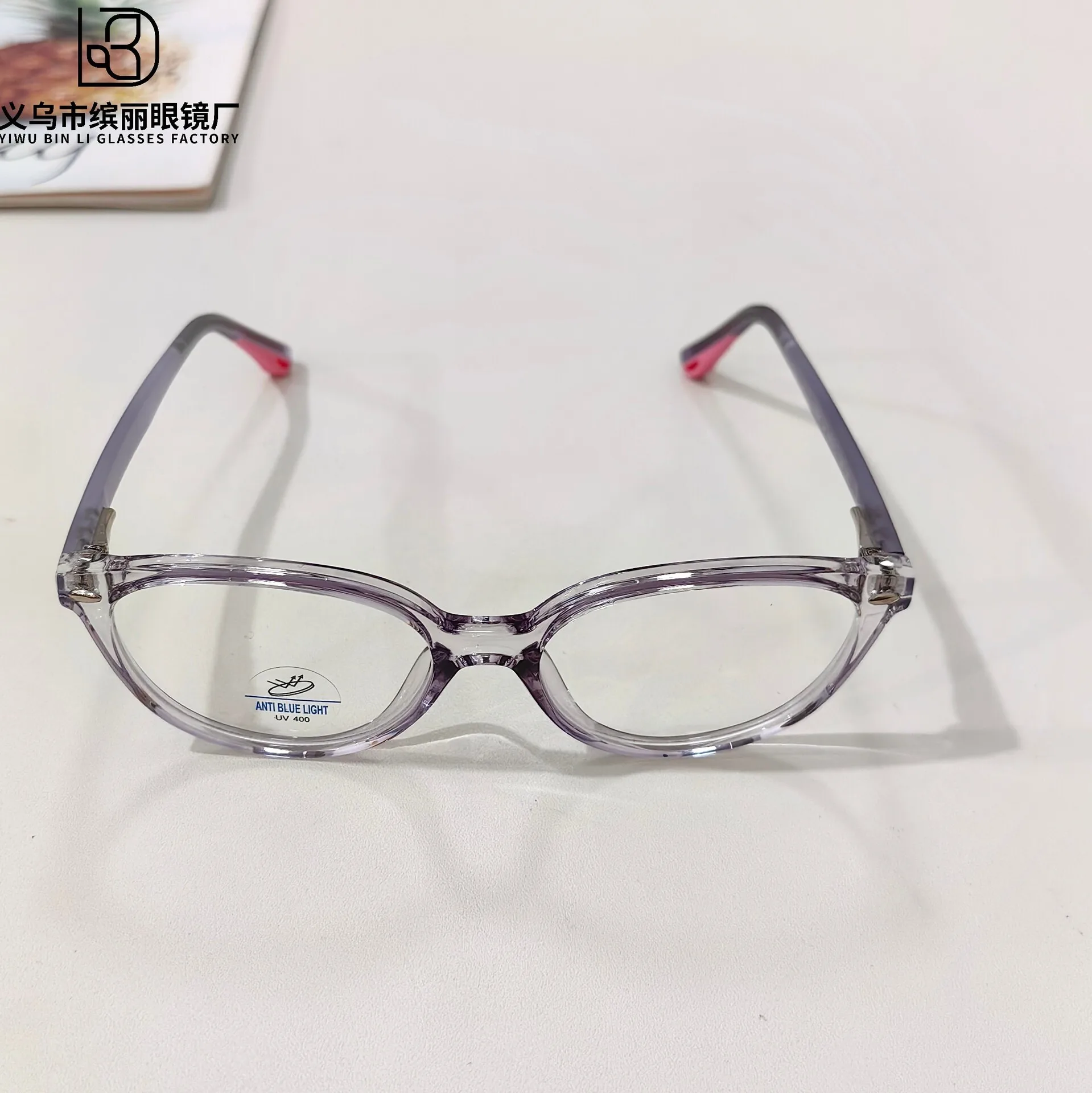 Fashionable new anti blue light children's flat lenses, student reading computer glasses, flat lenses