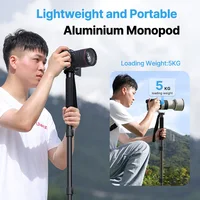 Ulanzi Lightweight Monopod Aluminium DSLR Camera Tripod for  1/4''3/8'' Hiking Travel Selfie Stick Max 155cm Extend 5KG Load - Image 2