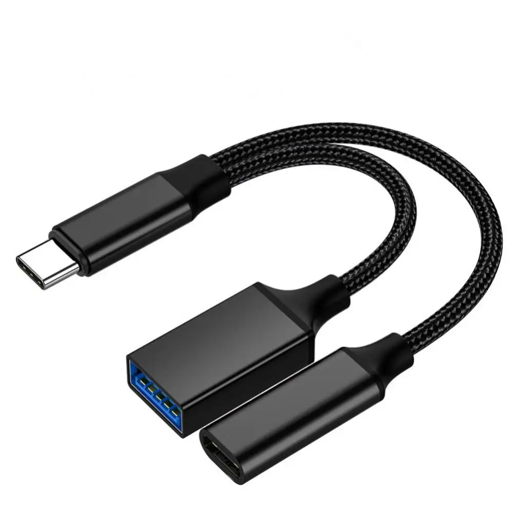 휴대용 전화 어댑터, 알루미늄 합금 Otg 데이터 케이블 변환기, C타입-USB 어댑터, 1 개, 2 개