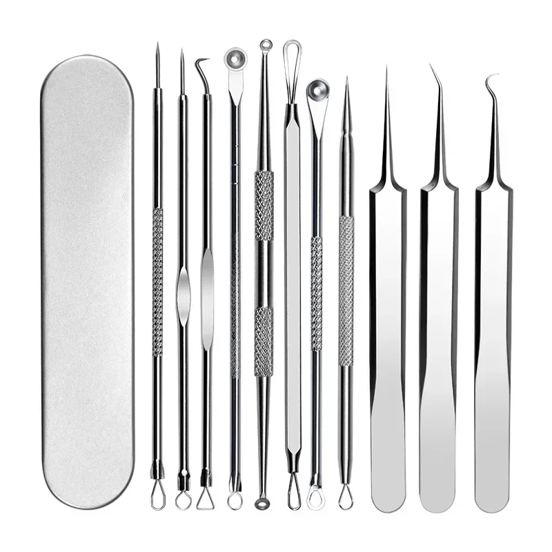 Acne Blackhead Removal Needles Black Dots Cleaner Black Head Pore Cleaner Deep Cleansing Tool Face Skin Care Tool 11/8/6/4PCS