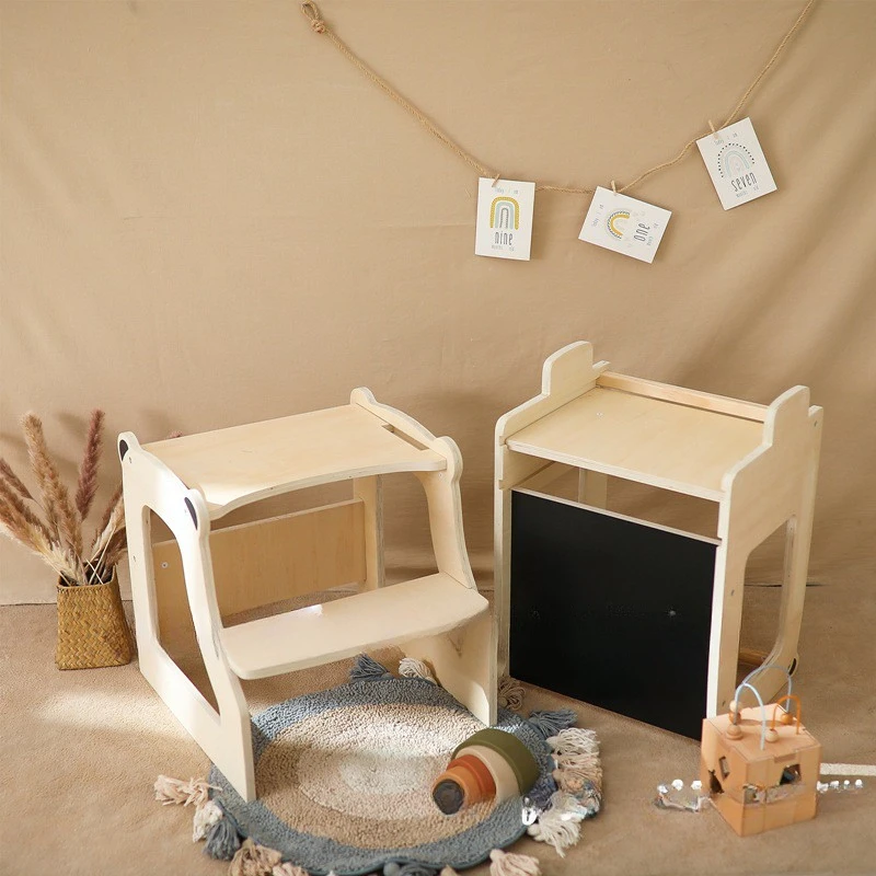 Montessori Toddler Learning Tower, Kitchen Handwashing Steps, Baby Wash Boarding Chair, Children's Treadmill Footstool