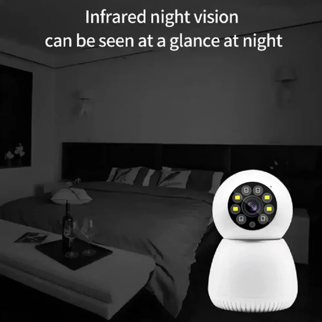 CARPBABA SnowMan WIFI IP Camera Smart Home Surveillance Automatic Tracking Security Protection Indoor Wireless Baby Monitor 4