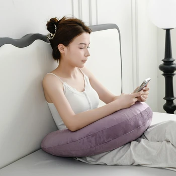 Multi-Functional Nursing Pillow, Wrap-Around Breastfeeding Support Cushion for Newborn Feeding, Machine-Washable Cover