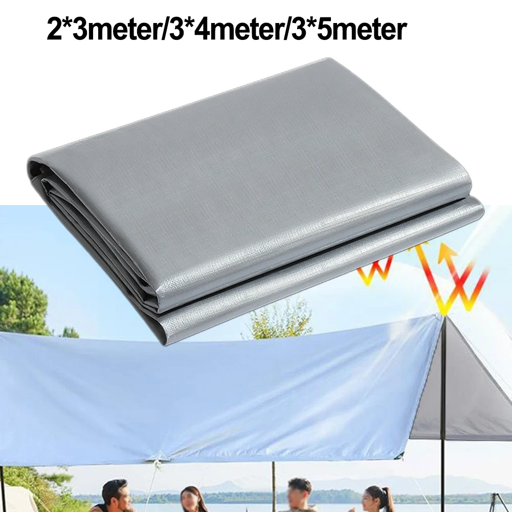 

1pc Tarpaulin Rainproof Cloth Waterproof Rain Cover Sunscreen Awning Canopy Cover Tarpaulin For Camping Garden Camping Supplies