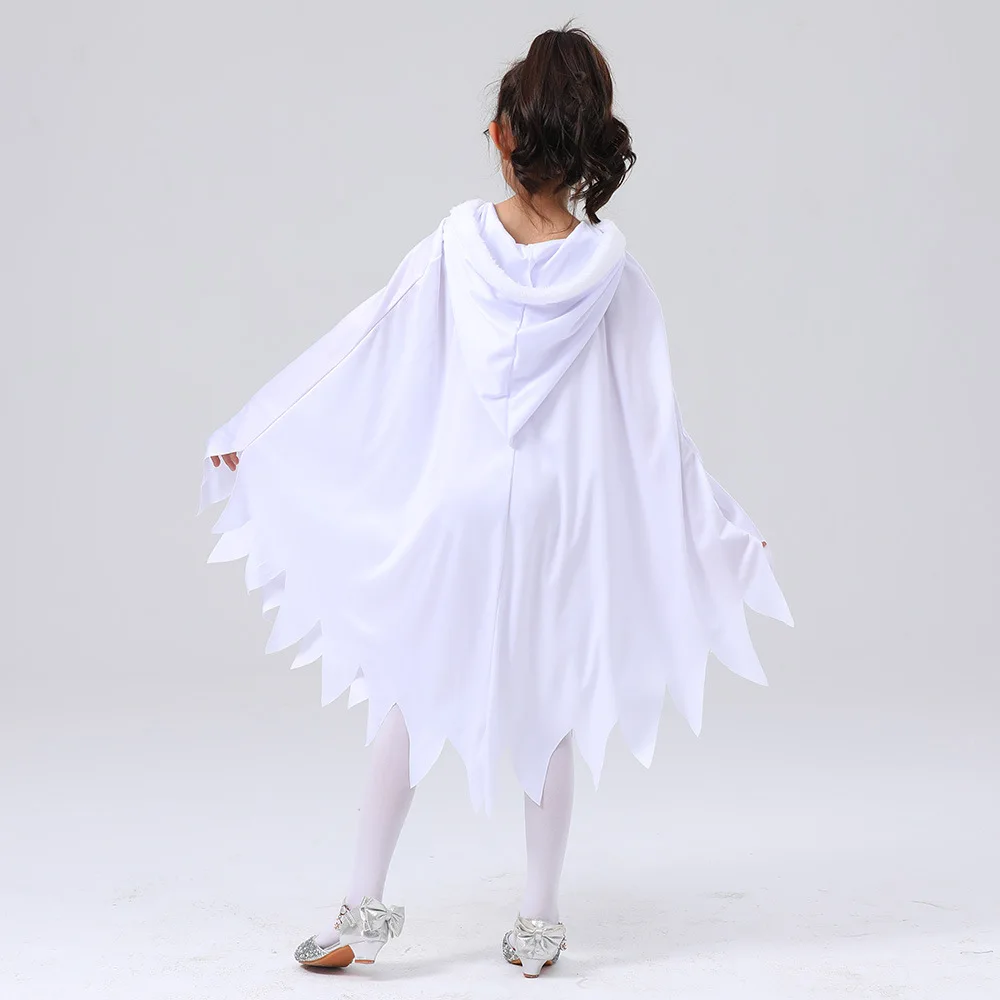 Cosplay Costume Halloween Dress Outfit Child Ghost Demon Glow In The Dark Cape Costume
