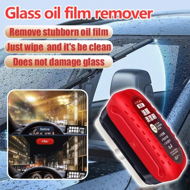Window Cleaning Brush Window Cleaner Car Glass Cleaning Brush Auto Glass Oil Film Remover Coating Front Windshield Strong Oil Film Remover Fuzzy Windshield