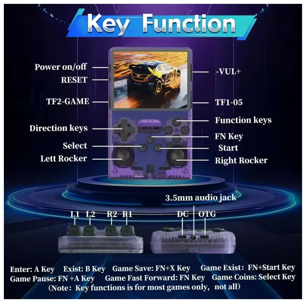 R40s Pro Retro Handheld Game Console With Ips Screen And Games_voghion.com