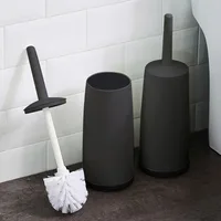 ชุดแปรงห้องน้ําด้ามจับยาวพิเศษหัวยืดหยุ่นไม่มีการออกแบบมุมตายที่มีประสิทธิภาพแปรงทําความสะอาดห้องน้ําอุปกรณ์ทําความสะอาด 5