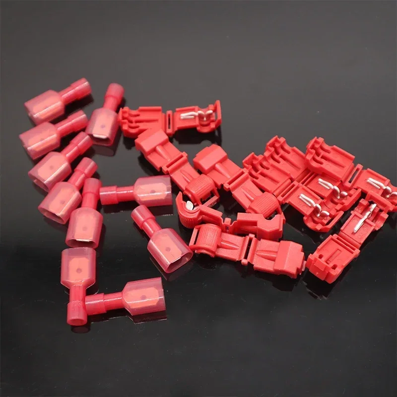 5Set / 60Pcs 와이어 클립 스냅 스플 라이스 터미널 압착 와이어 커넥터 방수 빠른 전기 커넥터 T-탭 클립 터미널