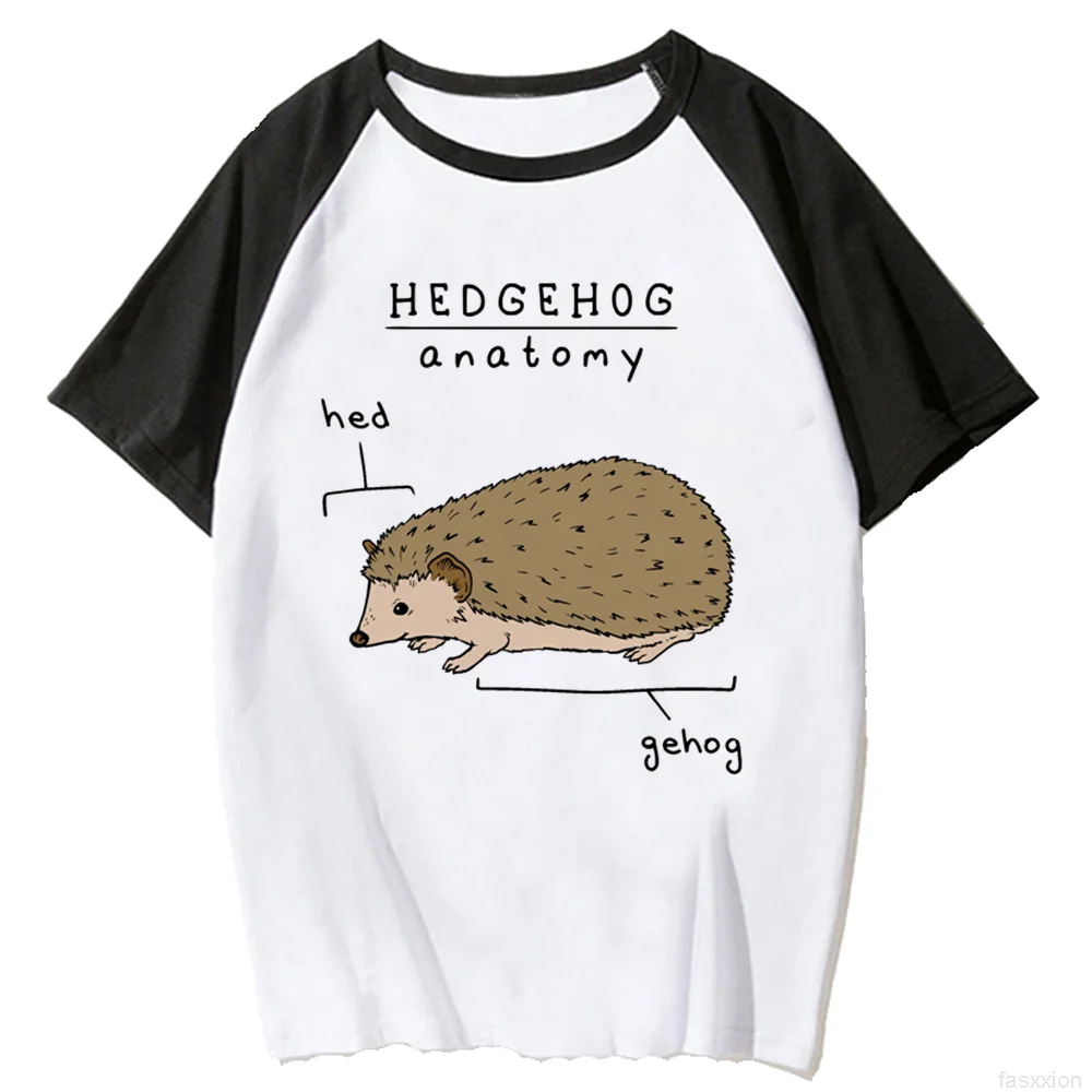 

Hedgehog tshirt women anime designer comic t shirt girl funny clothing
