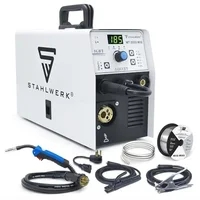 185A 3-in-1 Welding Machine Gas/Gasless Multi-Function Welder Steel Stainless Titanium Copper Flux MIG Solid Wire Stick Welding 1