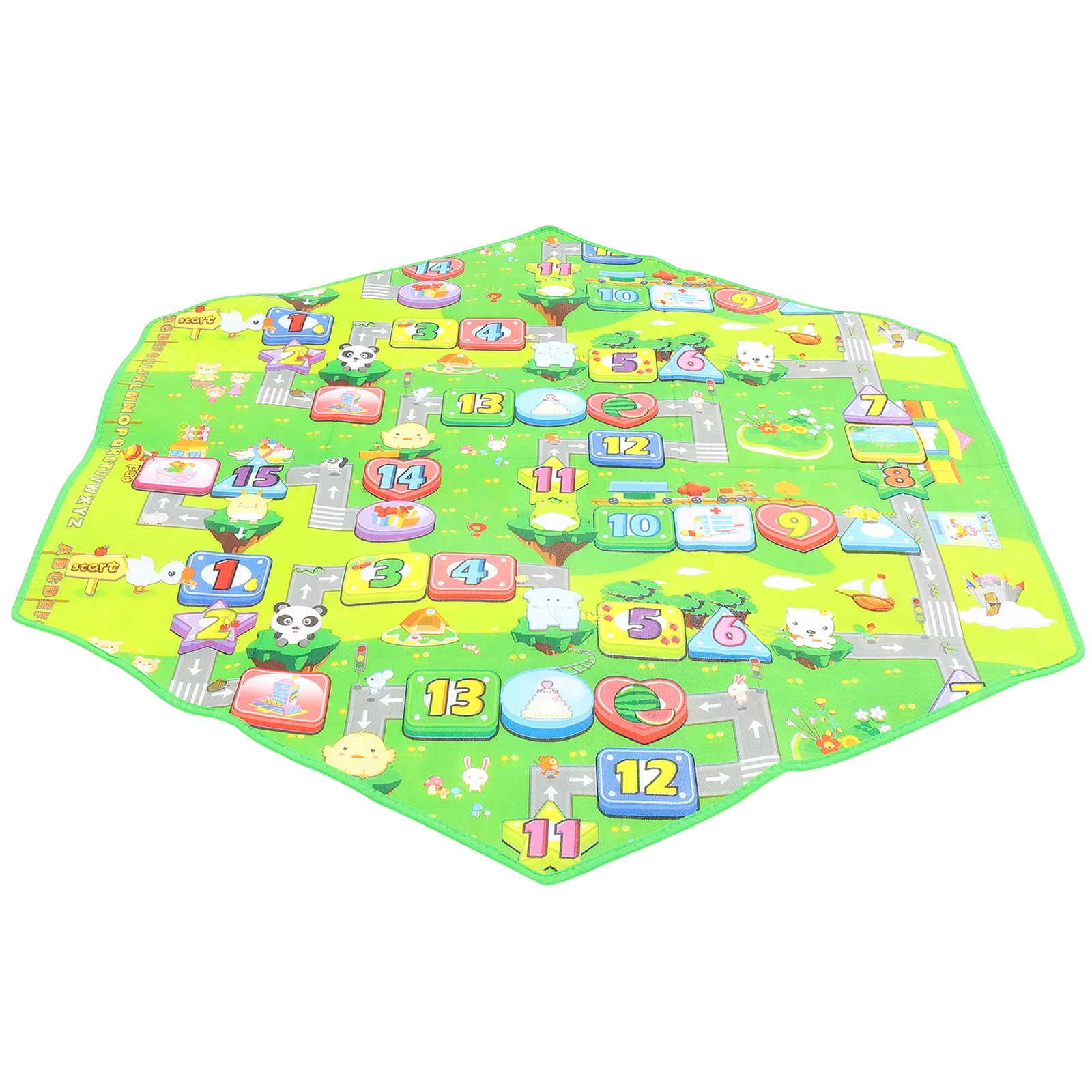 

Hexagonal Game Mat Carpet Nursery Kids Rug Crawl Baby Cartoon Floor Cushion Padded Infant Crawling Flannel Playhouse