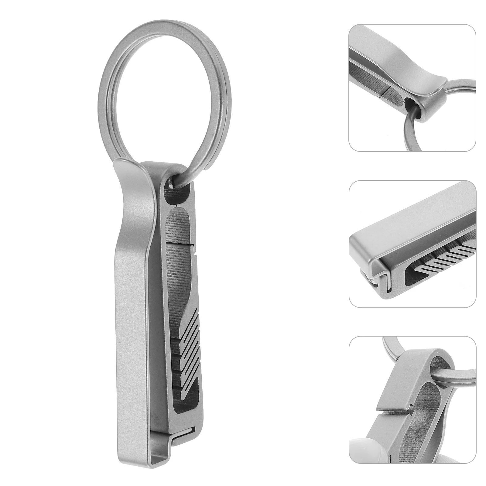

Key Ring Clip Titanium Alloy Carabiner Clip King Chain Duty Belt Accessories