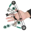 Mini Archery Compound Bow and 4/8pcs Arrows Kit Stainless Steel Pulley Bow,Outdoor/Indoor Sports Shooting Gift Game Pocket Bow 2