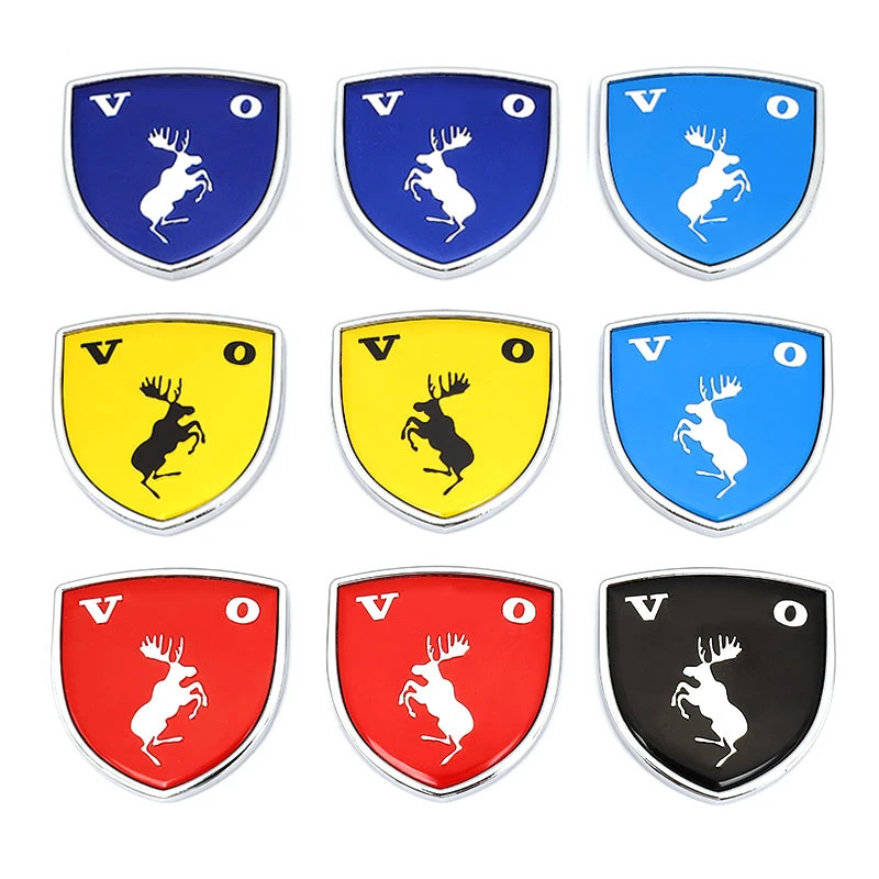 3D Car Sticker Moose Deer Logo Emblem Badge Decals for Volvo Ocean V40 V60 V90 XC60 XC90 XC40 S60 S90 S80 C30 Auto Accessories best bumper stickers