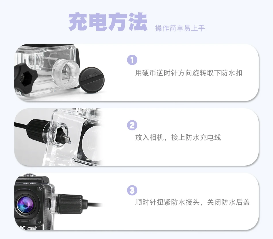 Étui De Protection étanche Pour Caméra De Sport Insta360 Go2 30 M 95894705