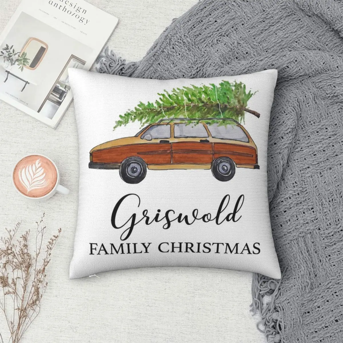 

Christmas Vacation Griswold Pillowcase Polyester Pillows Cover Cushion Comfort Throw Pillow Sofa Decorative Cushions Used