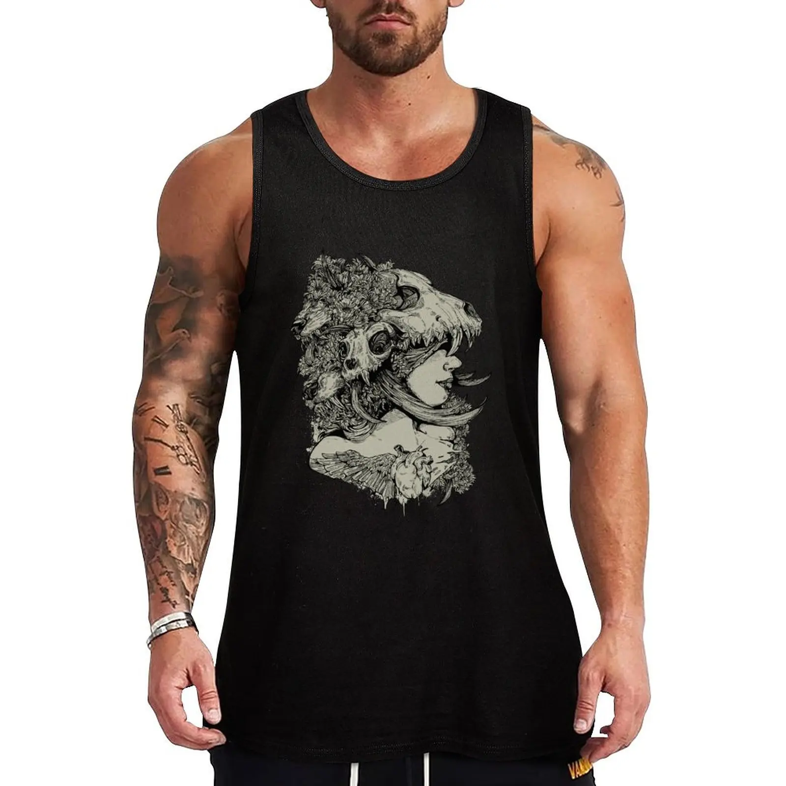 

Gia Girl Black Tank Top Sleeveless men basketball bodybuilding men
