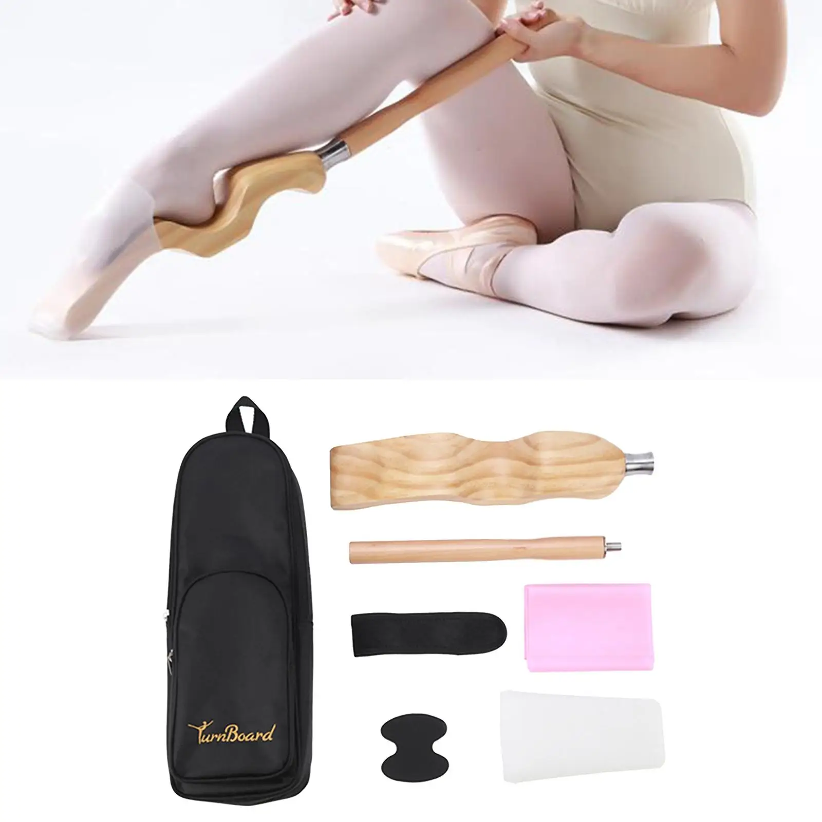 , Wooden Ballet Dance Foot Stretcher Arch  for Dancers, Carrying Bag Included