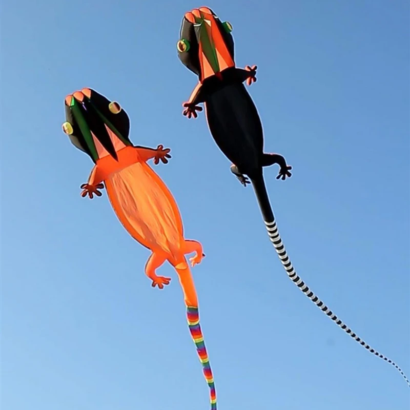 free shipping large soft kite 14m gecko kite line animated kites flying bird inflatable kite Outdoor game profession kite eaglas