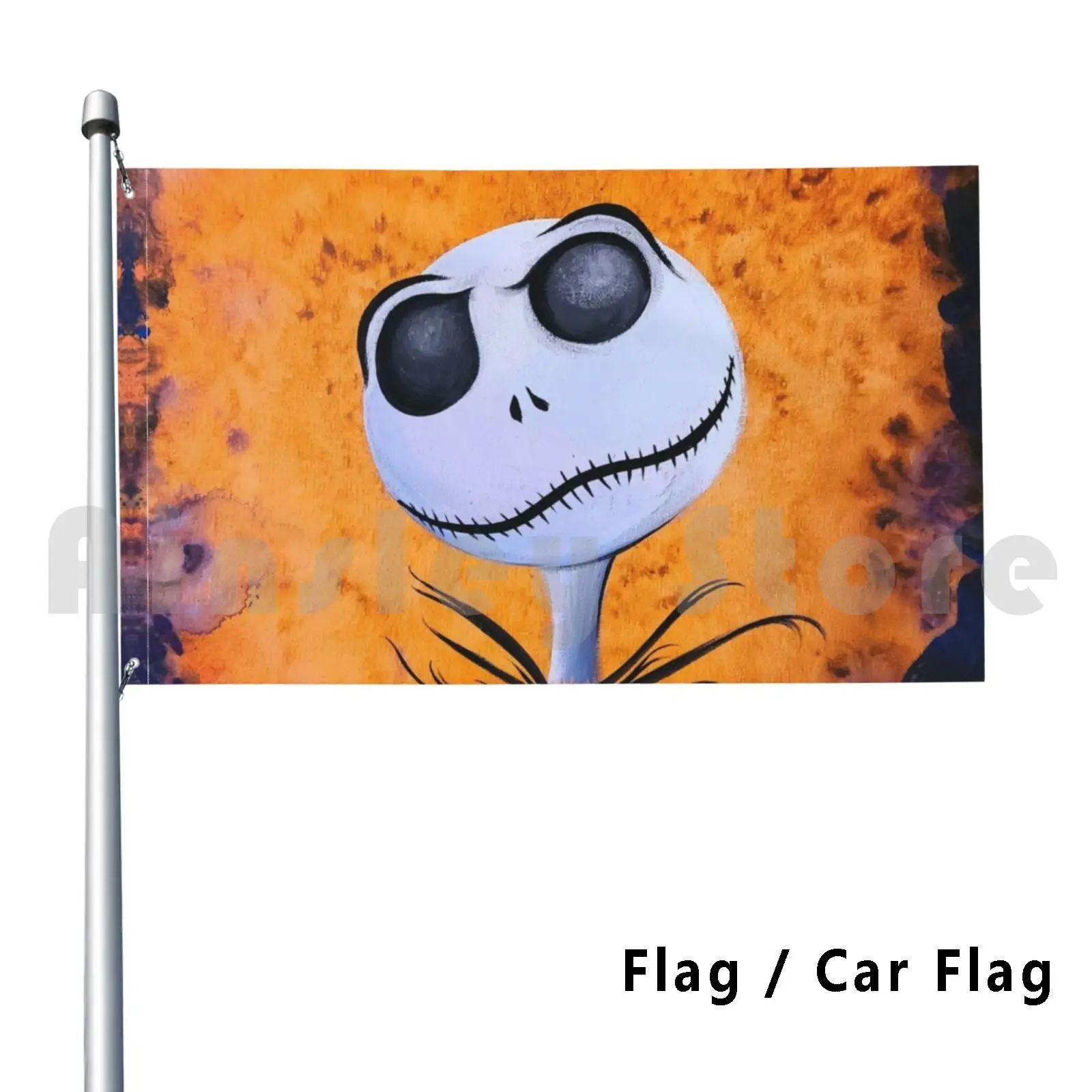 Pumpkin King Outdoor Decor Flag Car Flag Nightmare Before Christmas Nightmare Tim Burton Halloween